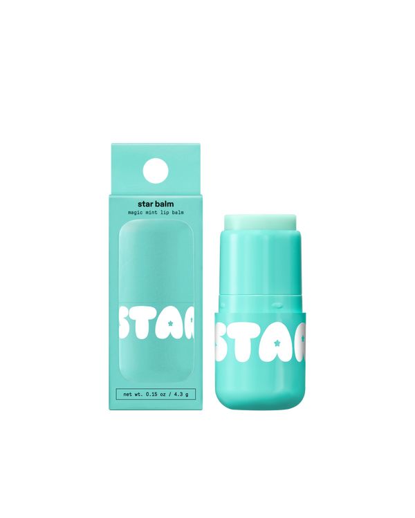 Starface Star Balm® in Magic Mint, capped tube on a plain background. A fresh, creamy mint moisturizing lip balm.